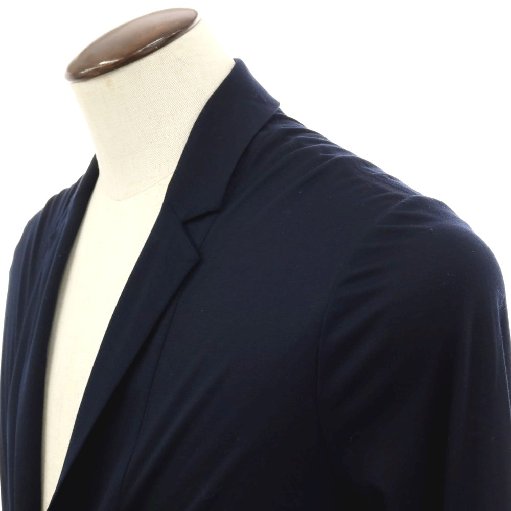 【中古】ジョルジオアルマーニ GIORGIO ARMANI レーヨン ジャージー 2B カジュアルジャケット ダークネイビー【サイズ48】【 状態ランクB 】【 メンズ 】