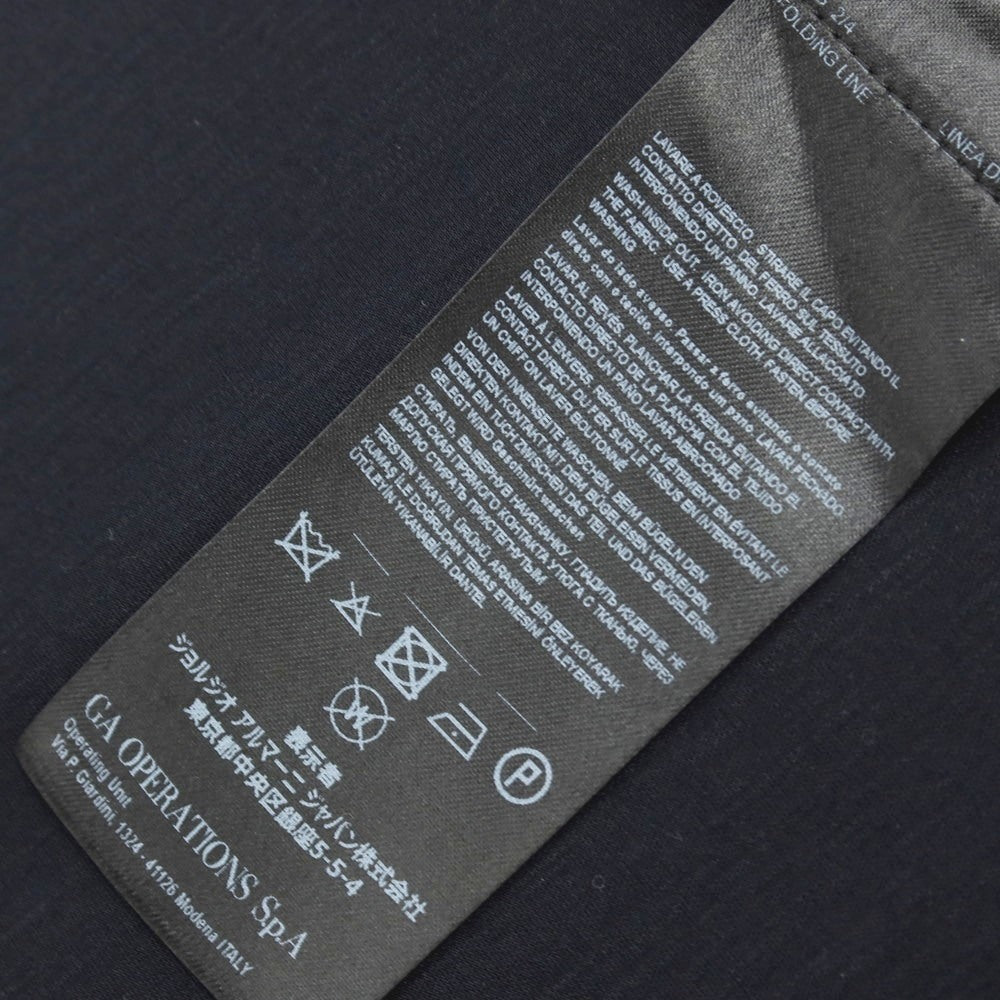 【中古】ジョルジオアルマーニ GIORGIO ARMANI レーヨン ジャージー 2B カジュアルジャケット ダークネイビー【サイズ48】【 状態ランクB 】【 メンズ 】