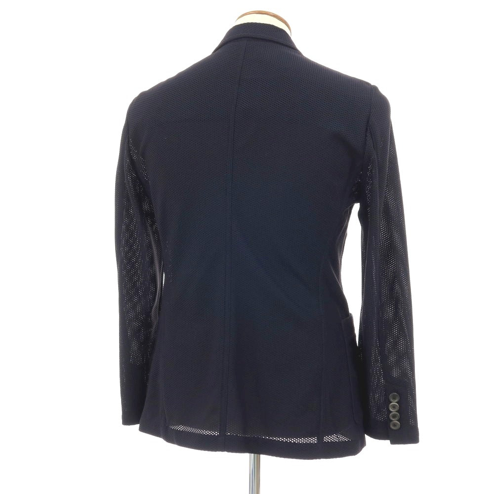 【中古】ジョルジオアルマーニ GIORGIO ARMANI ナイロン ジャージー 2B カジュアルジャケット ネイビー【サイズ48】【 状態ランクB 】【 メンズ 】
