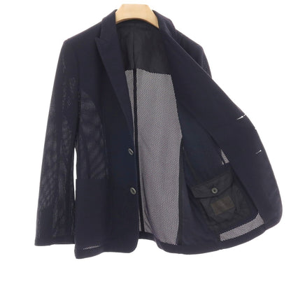 【中古】ジョルジオアルマーニ GIORGIO ARMANI ナイロン ジャージー 2B カジュアルジャケット ネイビー【サイズ48】【 状態ランクB 】【 メンズ 】