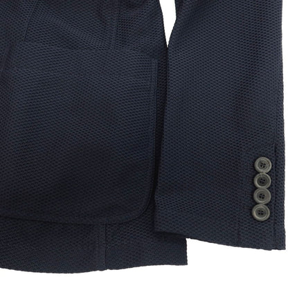 【中古】ジョルジオアルマーニ GIORGIO ARMANI ナイロン ジャージー 2B カジュアルジャケット ネイビー【サイズ48】【 状態ランクB 】【 メンズ 】