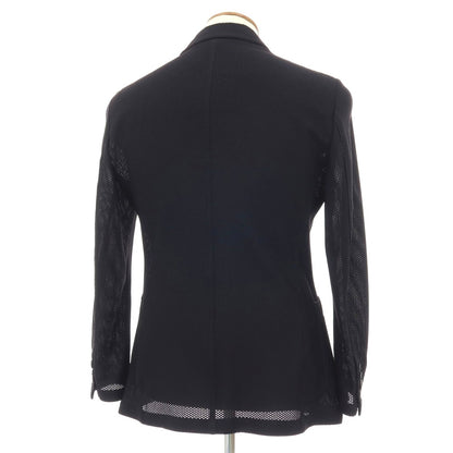【中古】ジョルジオアルマーニ GIORGIO ARMANI ナイロン ジャージー 2B カジュアルジャケット ブラック【サイズ48】【 状態ランクB 】【 メンズ 】