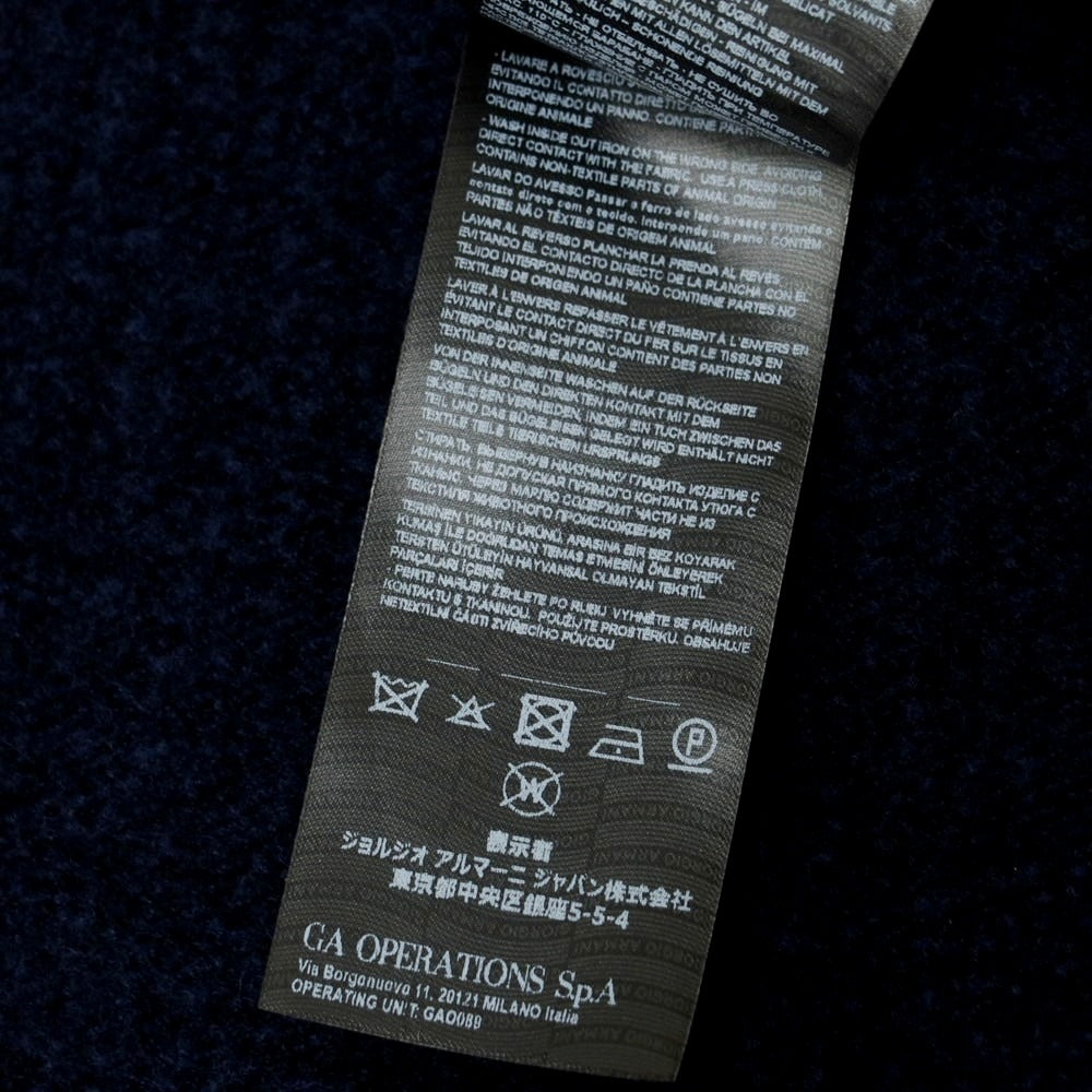 【中古】ジョルジオアルマーニ GIORGIO ARMANI ウールレーヨン カジュアルジャケット ライトネイビー【 50 】【 状態ランクA 】【 メンズ 】