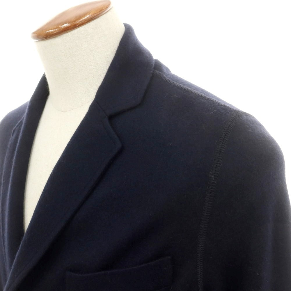 【中古】ジョルジオアルマーニ GIORGIO ARMANI カシミヤニット ダブルジャケット ネイビー【 46 】【 状態ランクA 】【 メンズ 】