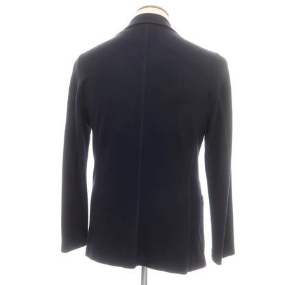 【中古】ジョルジオアルマーニ GIORGIO ARMANI カシミヤニット ダブルジャケット ネイビー【 46 】【 状態ランクA 】【 メンズ 】