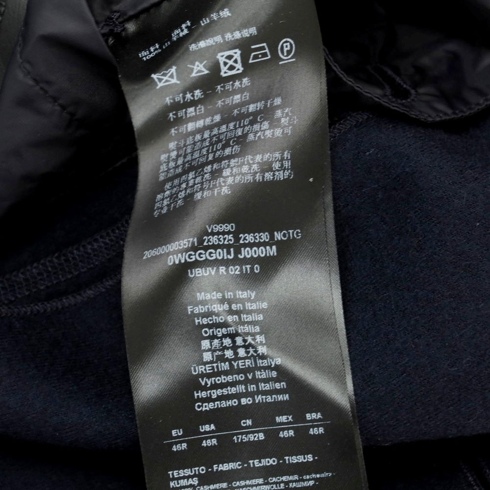 【中古】ジョルジオアルマーニ GIORGIO ARMANI カシミヤニット ダブルジャケット ネイビー【 46 】【 状態ランクA 】【 メンズ 】