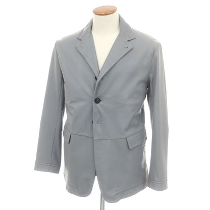 【中古】ジョルジオアルマーニ GIORGIO ARMANI レザー カジュアルジャケット グレー【 48 】【 状態ランクB 】【 メンズ 】