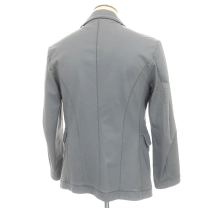 【中古】ジョルジオアルマーニ GIORGIO ARMANI レザー カジュアルジャケット グレー【 48 】【 状態ランクB 】【 メンズ 】