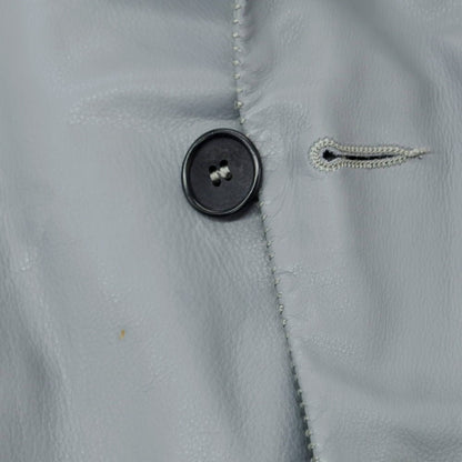 【中古】ジョルジオアルマーニ GIORGIO ARMANI レザー カジュアルジャケット グレー【 48 】【 状態ランクB 】【 メンズ 】