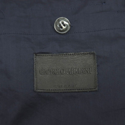 【中古】ジョルジオアルマーニ GIORGIO ARMANI コットンポリエステル ジャージー 2B カジュアルジャケット ネイビー【サイズ46】【 状態ランクC 】【 メンズ 】