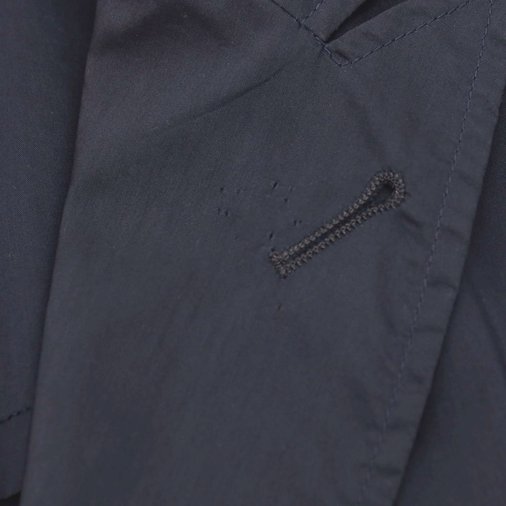 【中古】ジョルジオアルマーニ GIORGIO ARMANI コットンポリエステル ジャージー 2B カジュアルジャケット ネイビー【サイズ46】【 状態ランクC 】【 メンズ 】