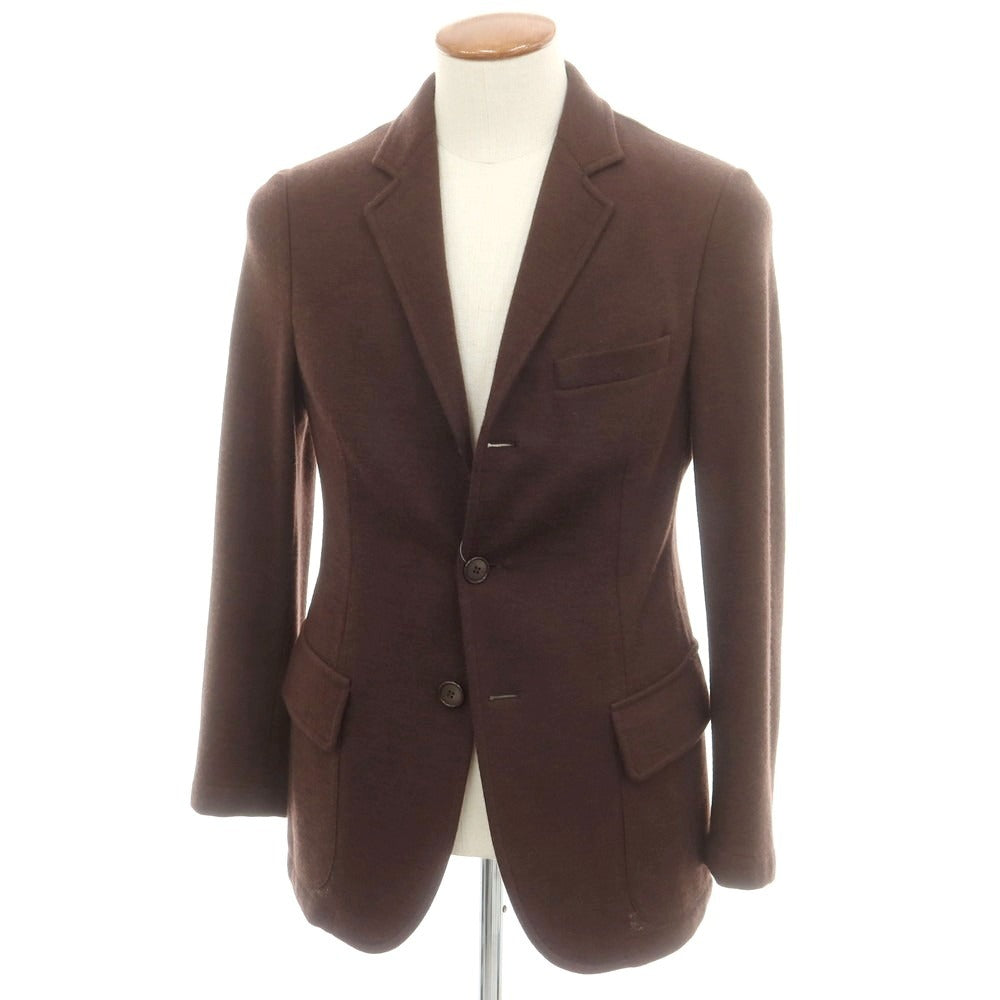 【中古】ジョルジオアルマーニ GIORGIO ARMANI カシミヤ ニットジャケット ブラウン【 48 】【 状態ランクB 】【 メンズ 】