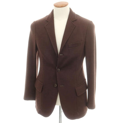 【中古】ジョルジオアルマーニ GIORGIO ARMANI カシミヤ ニットジャケット ブラウン【 48 】【 状態ランクB 】【 メンズ 】