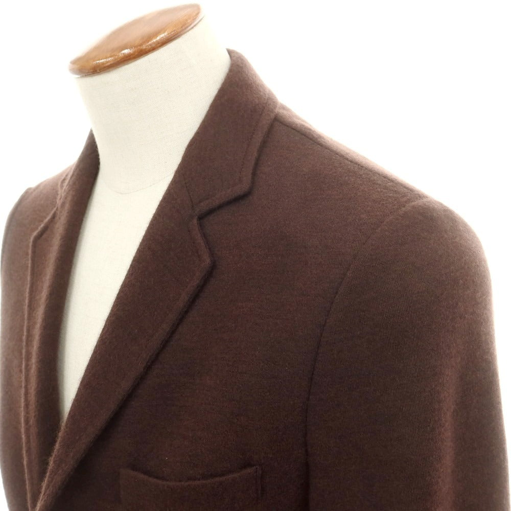 【中古】ジョルジオアルマーニ GIORGIO ARMANI カシミヤ ニットジャケット ブラウン【 48 】【 状態ランクB 】【 メンズ 】