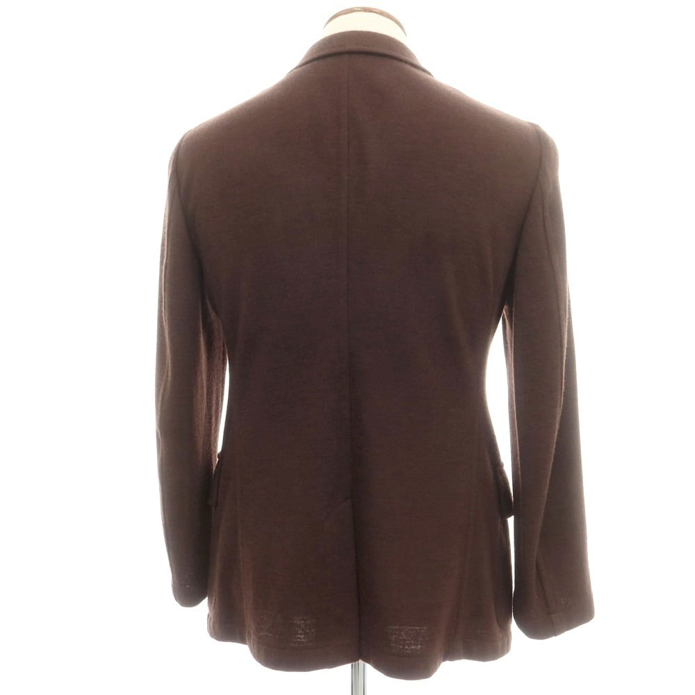 【中古】ジョルジオアルマーニ GIORGIO ARMANI カシミヤ ニットジャケット ブラウン【 48 】【 状態ランクB 】【 メンズ 】