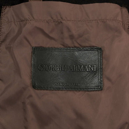 【中古】ジョルジオアルマーニ GIORGIO ARMANI カシミヤ ニットジャケット ブラウン【 48 】【 状態ランクB 】【 メンズ 】