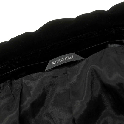 【中古】ジョルジオアルマーニ GIORGIO ARMANI ベルベット カジュアルジャケット ブラック【 48 】【 状態ランクB 】【 メンズ 】