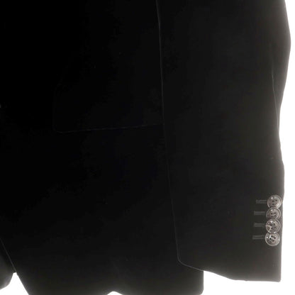 【中古】ジョルジオアルマーニ GIORGIO ARMANI ベルベット カジュアルジャケット ブラック【 48 】【 状態ランクB 】【 メンズ 】