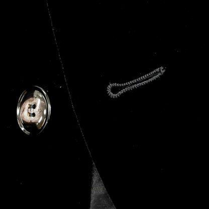 【中古】ジョルジオアルマーニ GIORGIO ARMANI ベルベット カジュアルジャケット ブラック【 48 】【 状態ランクB 】【 メンズ 】