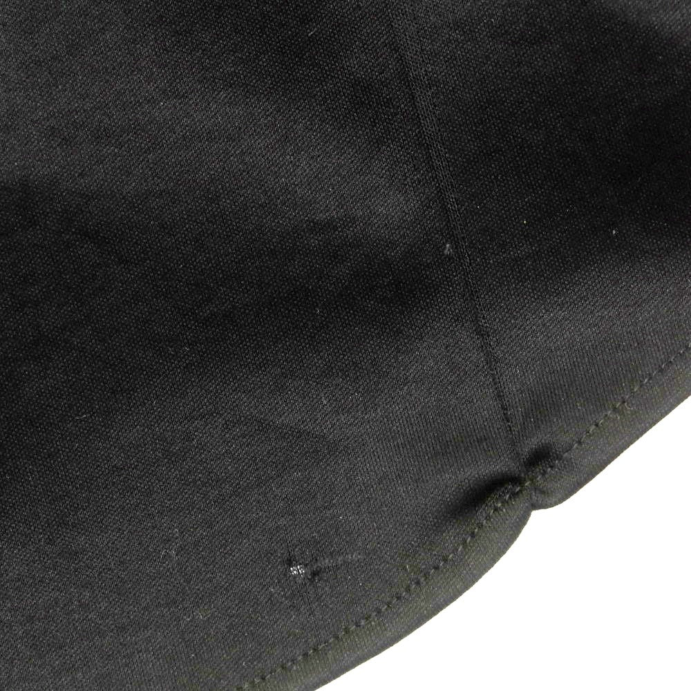 【中古】ジョルジオアルマーニ GIORGIO ARMANI コットンジャージー スタンドカラー ダブルジップ カジュアルシャツ ブラック【 38 】【 状態ランクC 】【 メンズ 】