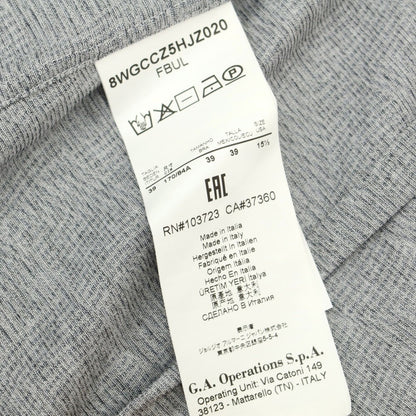 【中古】ジョルジオアルマーニ GIORGIO ARMANI コットンジャージー ダブルジップ カジュアルシャツ ネイビーxホワイト【 39 】【 状態ランクD 】【 メンズ 】