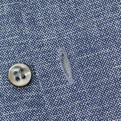 【中古】ジョルジオアルマーニ GIORGIO ARMANI コットンジャージー ショートカラー カジュアルシャツ ネイビー【 39 】【 状態ランクD 】【 メンズ 】