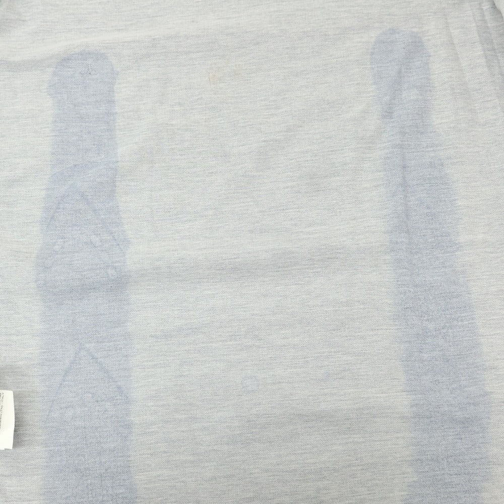 【中古】ジョルジオアルマーニ GIORGIO ARMANI コットンジャージー ショートカラー カジュアルシャツ ネイビー【 39 】【 状態ランクD 】【 メンズ 】