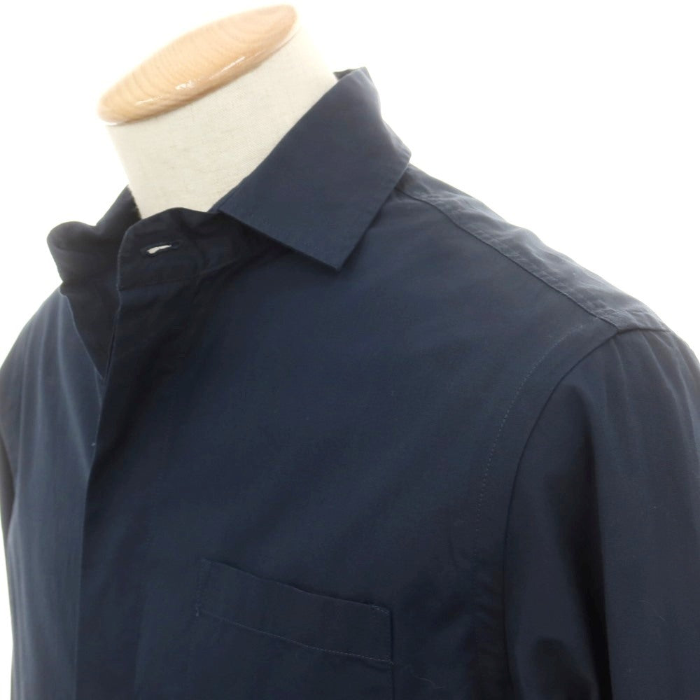 【中古】ジョルジオアルマーニ GIORGIO ARMANI コットン カジュアルシャツ ネイビー【 38 】【 状態ランクB 】【 メンズ 】