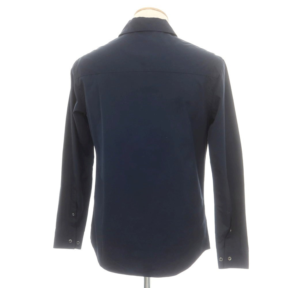【中古】ジョルジオアルマーニ GIORGIO ARMANI コットン カジュアルシャツ ネイビー【 38 】【 状態ランクB 】【 メンズ 】