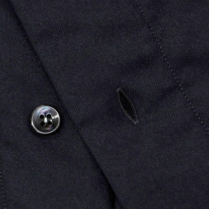 【中古】ジョルジオアルマーニ GIORGIO ARMANI ウール系 ショールカラー カジュアルシャツ ネイビー【 38 】【 状態ランクB 】【 メンズ 】