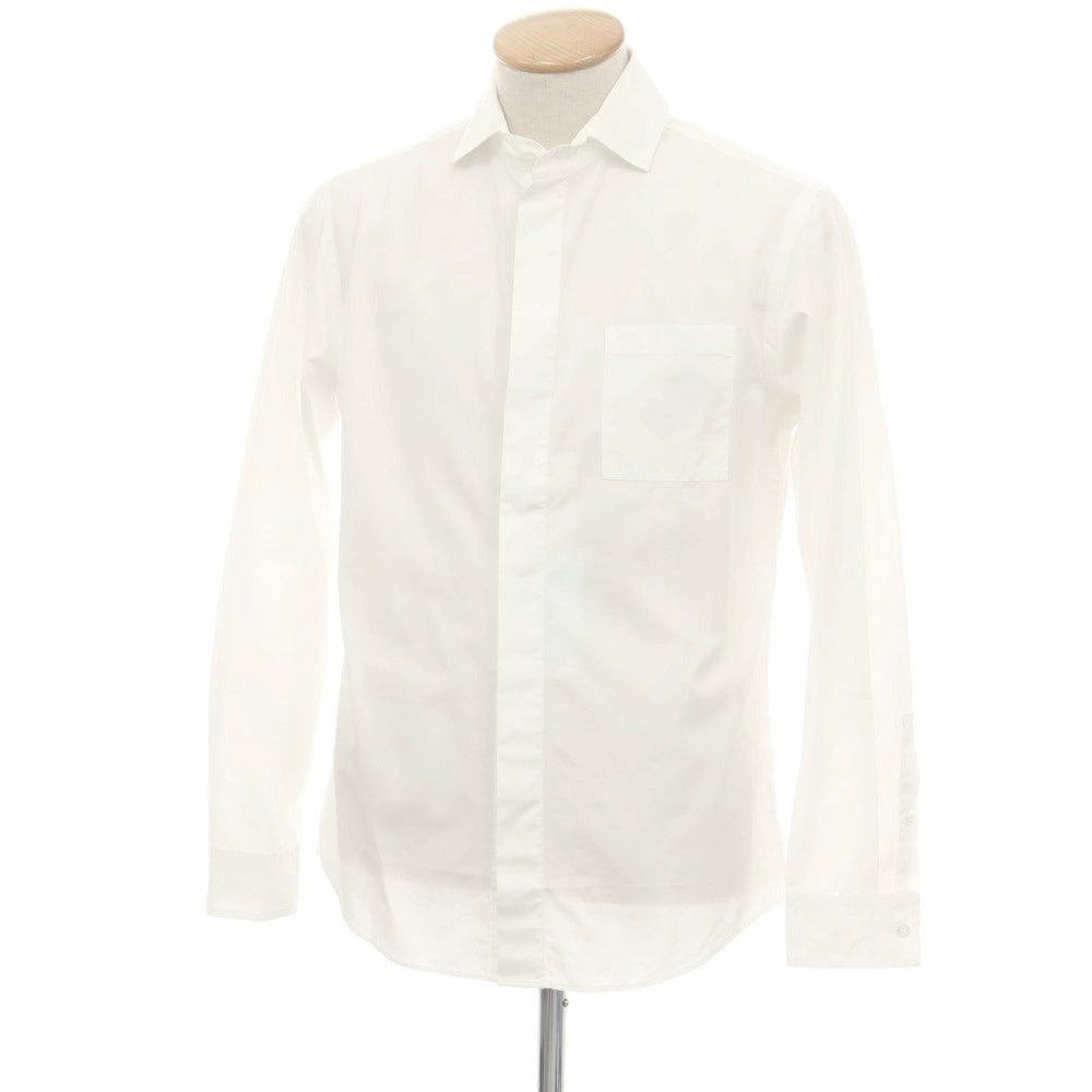 【中古】ジョルジオアルマーニ GIORGIO ARMANI コットン カジュアルシャツ ホワイト【 38 】【 状態ランクC 】【 メンズ 】