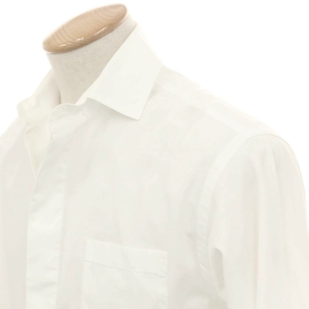 【中古】ジョルジオアルマーニ GIORGIO ARMANI コットン カジュアルシャツ ホワイト【 38 】【 状態ランクC 】【 メンズ 】