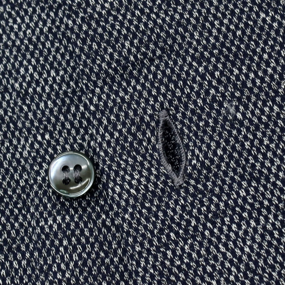 【中古】ジョルジオアルマーニ GIORGIO ARMANI コットンジャージー 半袖シャツ ネイビーxホワイト【サイズ40】【 状態ランクB 】【 メンズ 】