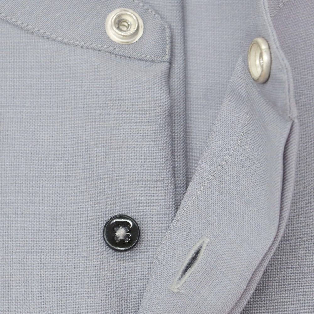 【中古】ジルサンダー JIL SANDER ウール バンドカラー ロング カジュアルシャツ グレー【 39 】【 状態ランクB 】【 メンズ 】