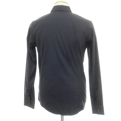 【中古】ジルサンダー JIL SANDER ストレッチ コットンナイロン レギュラーカラー カジュアルシャツ ダークグレー【 38 】【 状態ランクB 】【 メンズ 】