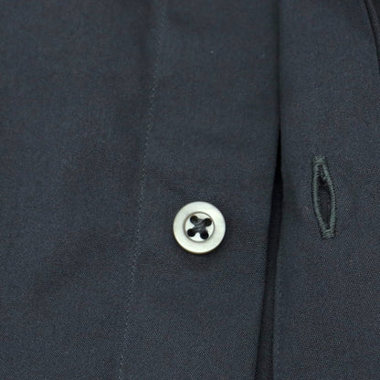 【中古】ジルサンダー JIL SANDER ストレッチ コットンナイロン レギュラーカラー カジュアルシャツ ダークグレー【 38 】【 状態ランクB 】【 メンズ 】