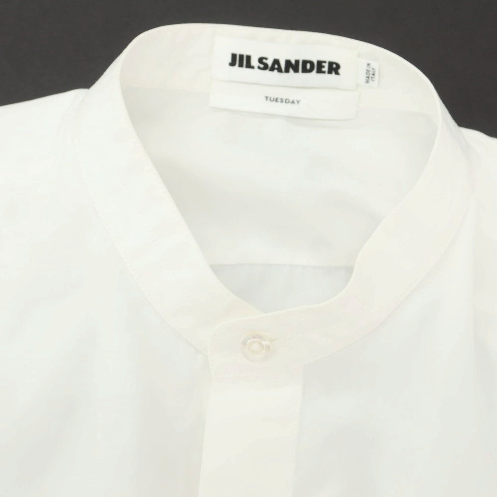 【中古】ジルサンダー JIL SANDER TUESDAY 2way コットン カジュアルシャツ ホワイト【 38 】【 状態ランクB 】【 メンズ 】