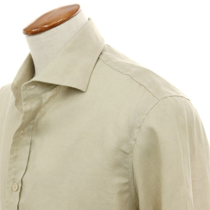 【中古】ファルコネリ Falconeri リネン カジュアルシャツ ベージュ【サイズ48】【 状態ランクB 】【 メンズ 】