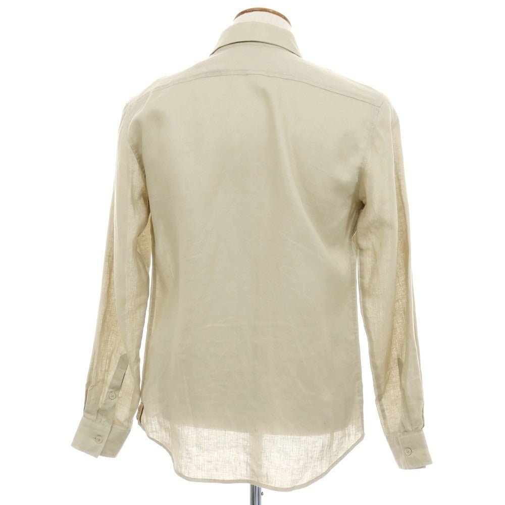 【中古】ファルコネリ Falconeri リネン カジュアルシャツ ベージュ【サイズ48】【 状態ランクB 】【 メンズ 】
