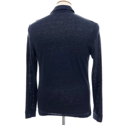 【中古】ファルコネリ Falconeri リネン カジュアルシャツ ネイビー【サイズ46】【 状態ランクB 】【 メンズ 】