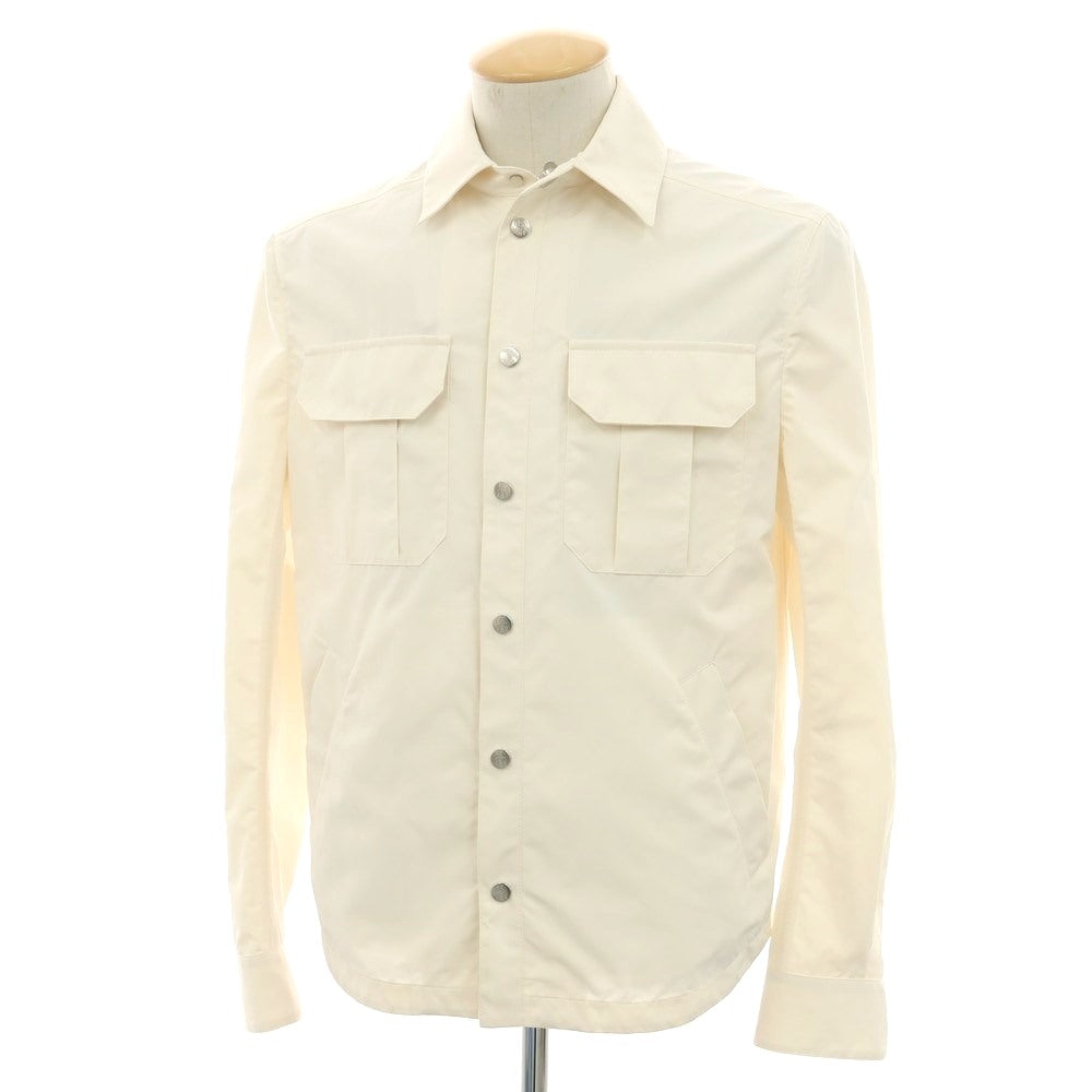 【中古】ブルネロクチネリ Brunello Cucinelli ポリエステルナイロン ブルゾン アイボリー【 44 】【 状態ランクB 】【 メンズ 】