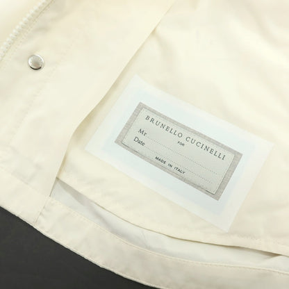【中古】ブルネロクチネリ Brunello Cucinelli ポリエステルナイロン ブルゾン アイボリー【 44 】【 状態ランクB 】【 メンズ 】