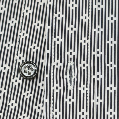 【中古】ドルチェアンドガッバーナ DOLCE&amp;GABBANA GOLD コットン ボタンダウン カジュアルシャツ ブラックxホワイト【 38 】【 状態ランクB 】【 メンズ 】