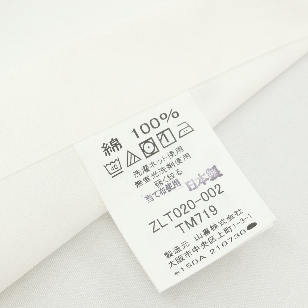 【中古】ランバンコレクション LANVIN COLLECTION コットン ホリゾンタルカラー ドレスシャツ ホワイト【 表記なし（S位） 】【 状態ランクB 】【 メンズ 】