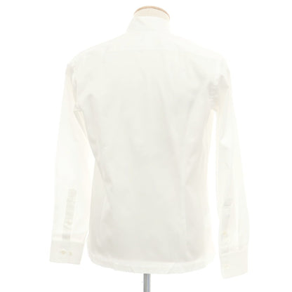 【中古】ランバンコレクション LANVIN COLLECTION コットン スタンドカラー カジュアルシャツ ホワイト【 表記なし（S位） 】【 状態ランクA 】【 メンズ 】