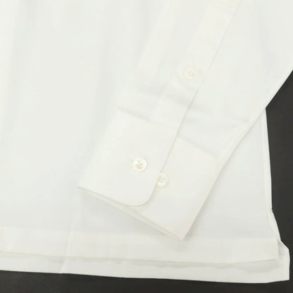 【中古】ランバンコレクション LANVIN COLLECTION コットン スタンドカラー カジュアルシャツ ホワイト【 表記なし（S位） 】【 状態ランクA 】【 メンズ 】