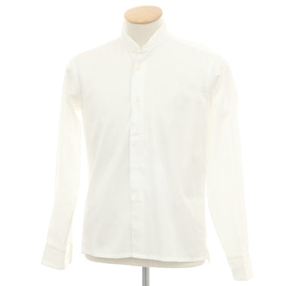 【中古】ランバンコレクション LANVIN COLLECTION コットン スタンドカラー カジュアルシャツ ホワイト【 表記なし（XS位） 】【 状態ランクB 】【 メンズ 】