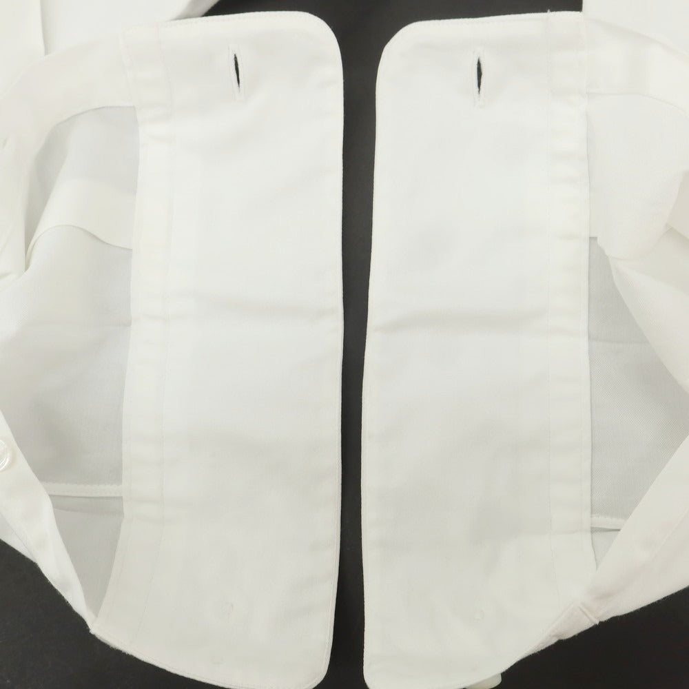 【中古】ランバンコレクション LANVIN COLLECTION コットン スタンドカラー カジュアルシャツ ホワイト【サイズ表記なし（XS位）】【 状態ランクB 】【 メンズ 】[CPD]