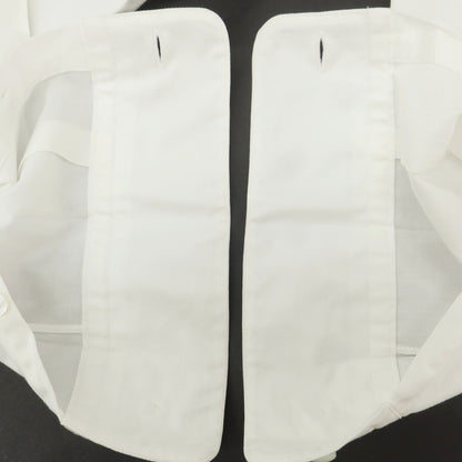 【中古】ランバンコレクション LANVIN COLLECTION コットン スタンドカラー カジュアルシャツ ホワイト【 表記なし（XS位） 】【 状態ランクB 】【 メンズ 】