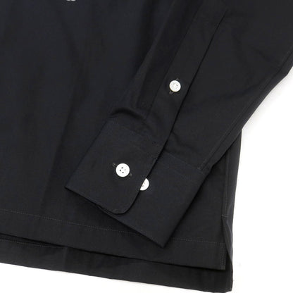 【中古】ランバンコレクション LANVIN COLLECTION コットン スタンドカラー カジュアルシャツ ブラック【 表記なし（S位） 】【 状態ランクA 】【 メンズ 】